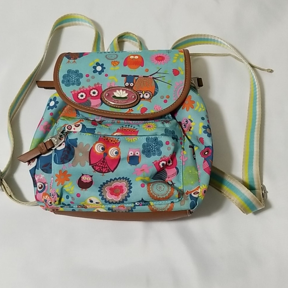 lily bloom owl backpack